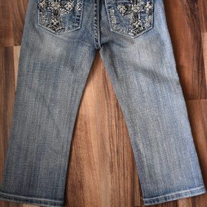 Miss Me Denim Capri Size 10 Girls 17” inseam